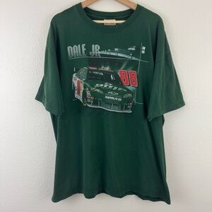 Dale Earnhardt Jr 88 Vintage Green NASCAR 25th Anniversary Racing Graphic Tee
